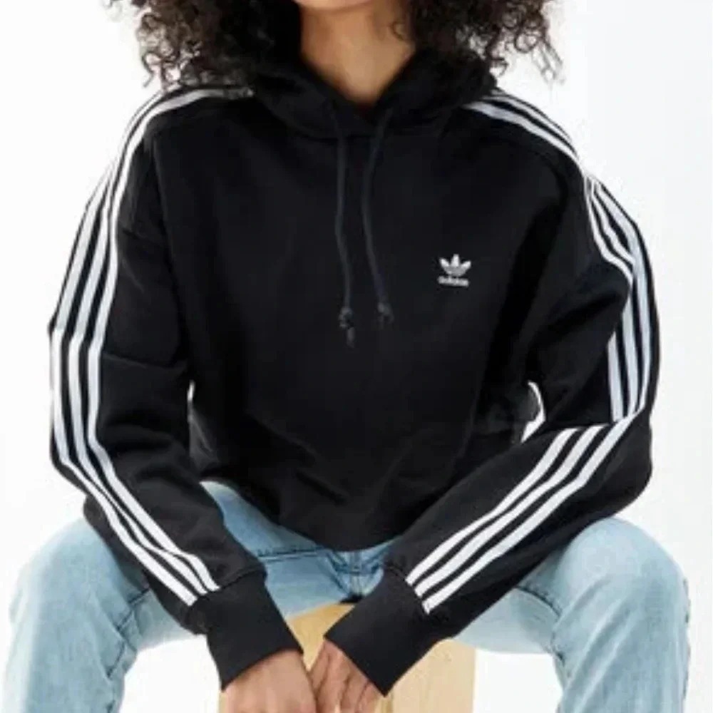 Adidas Pullover Hoodie Women Large Black